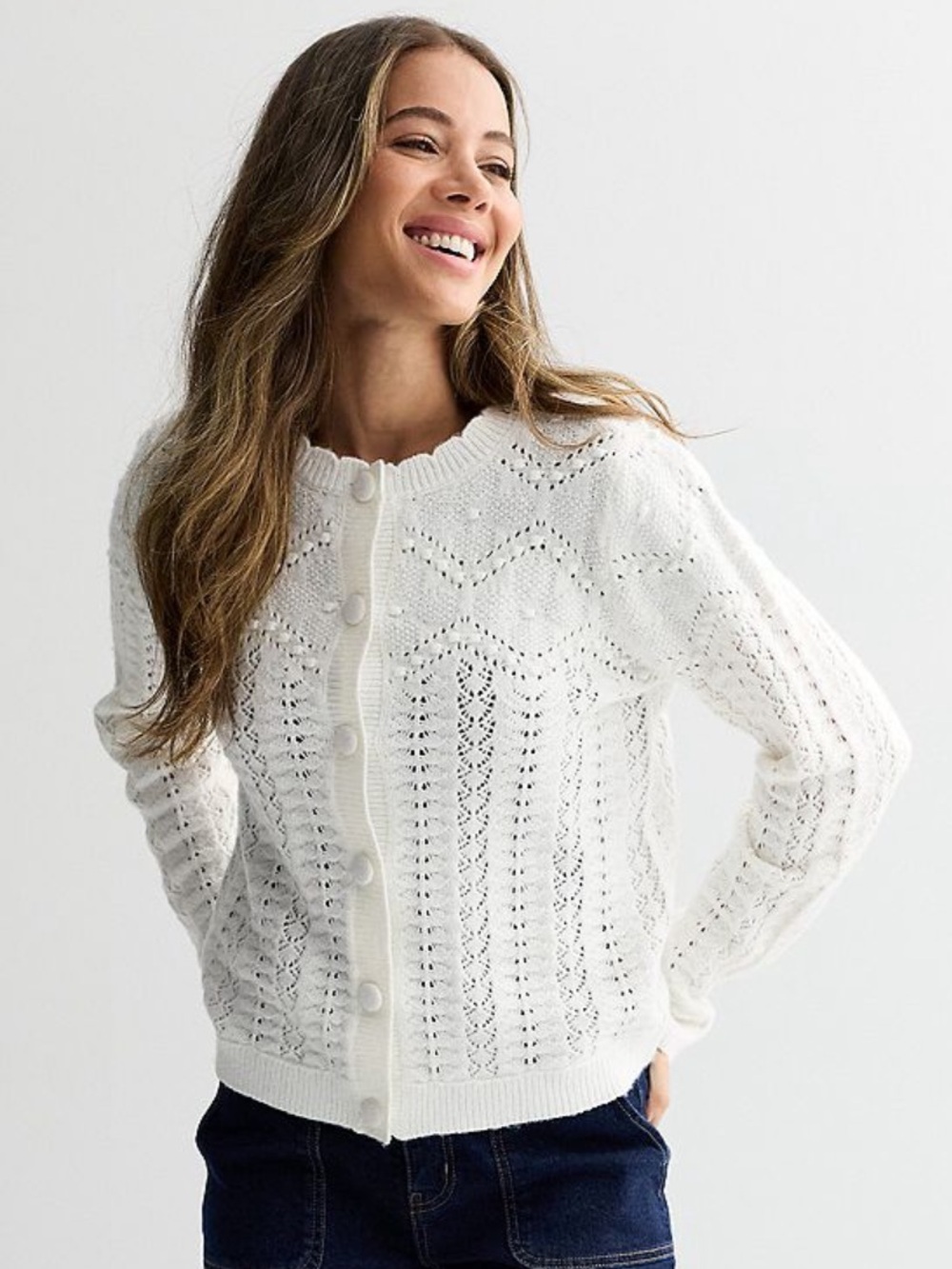 Draper James Button Front Sweater NWT